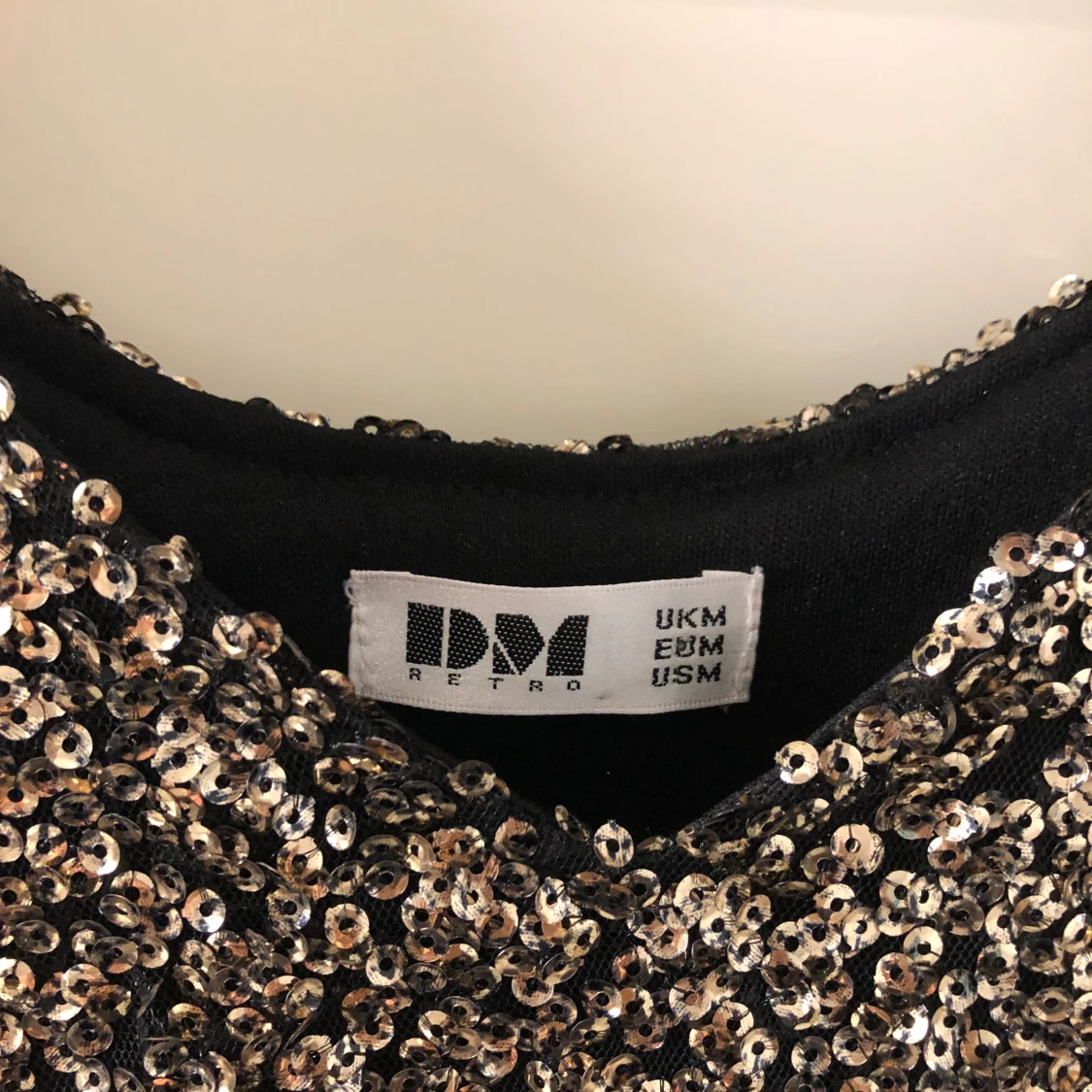 Guld svart paljett/ nyårsklänning - 91