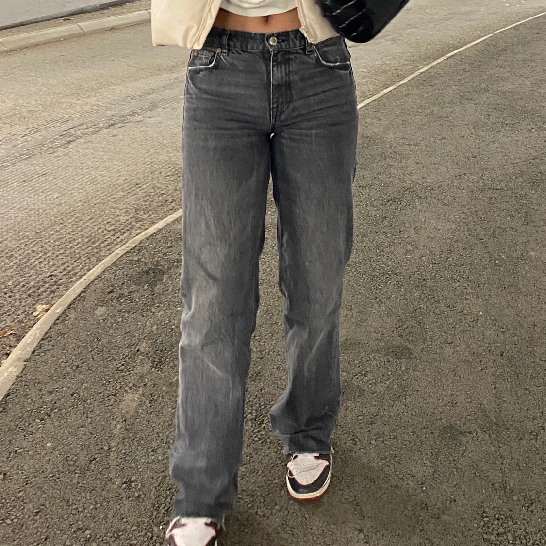 ZARA MIDRISE FULL LENGHT JEANS