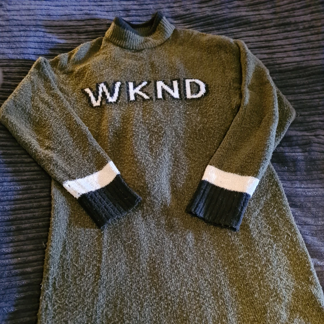 Stickad lång kofta/Klänning