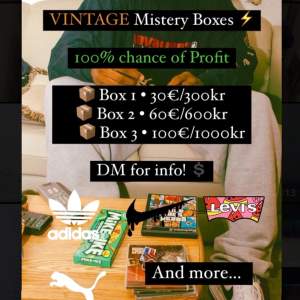 Vintage Mistery Box ⚡️  Lots of brands!   Contact of info 💲  Don’t buy won’t be refunded 😬  Limited Time Only 💸