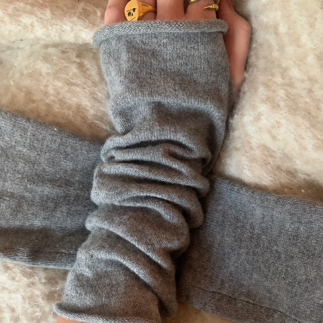 Cashmere vantar, armvärmare