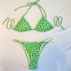 Bikiniset - Så himla fint bikiniset som jag tyvärr måste sälja pga för liten storlek😿 Har endast testat den en gång med underkläder och hygienskyddet är på!❤️ Skönt material i storlek S☀️🏖 Pris: 150 kr (budgivning sker om fler är intresserade)