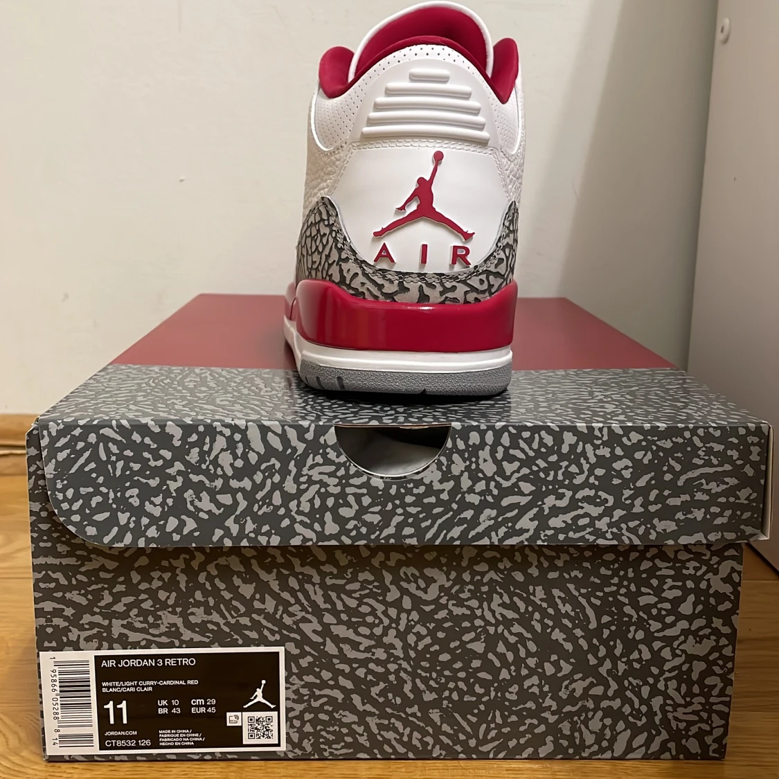 Jordan 3 Cardinal Red - 90