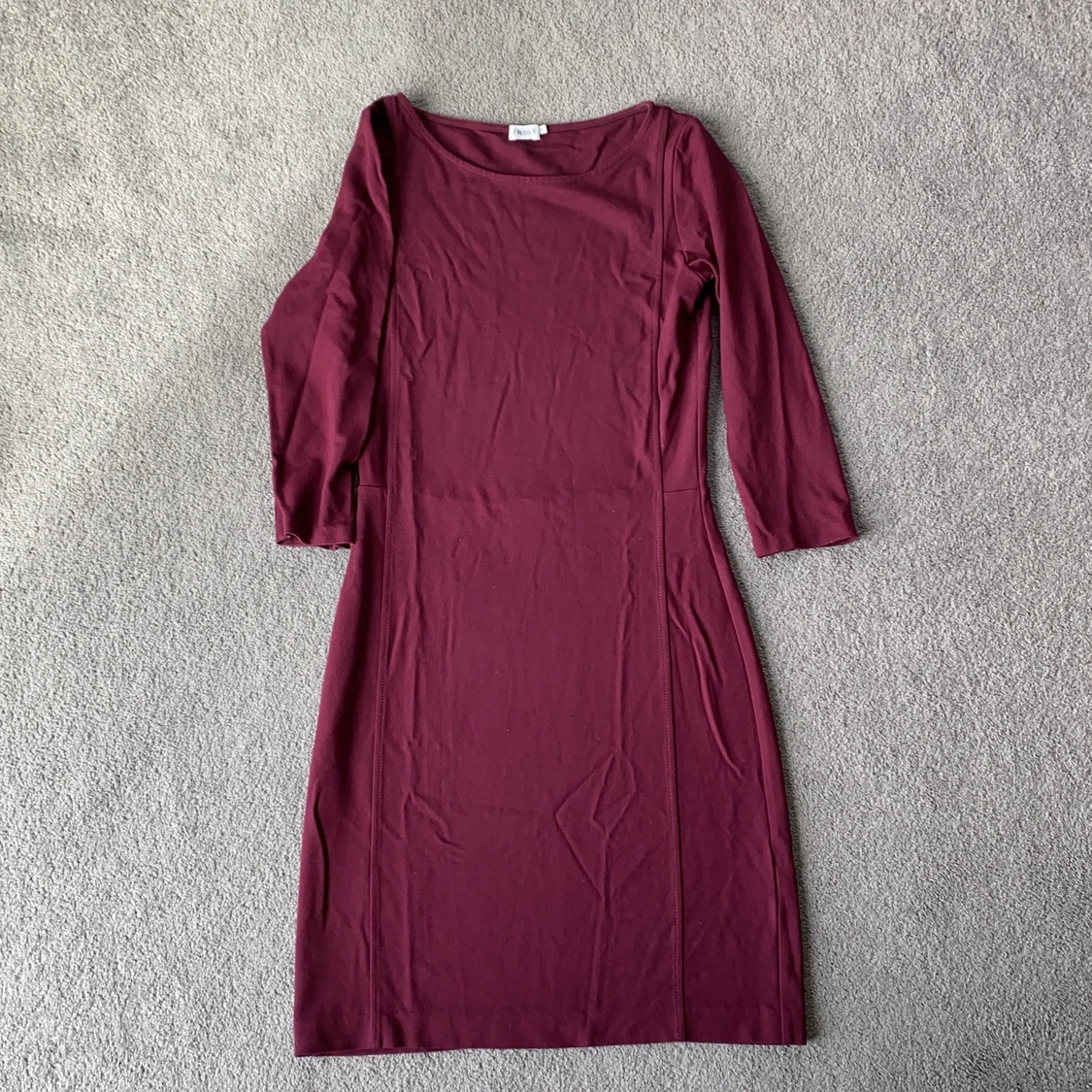 Vinröd klänning stl CS