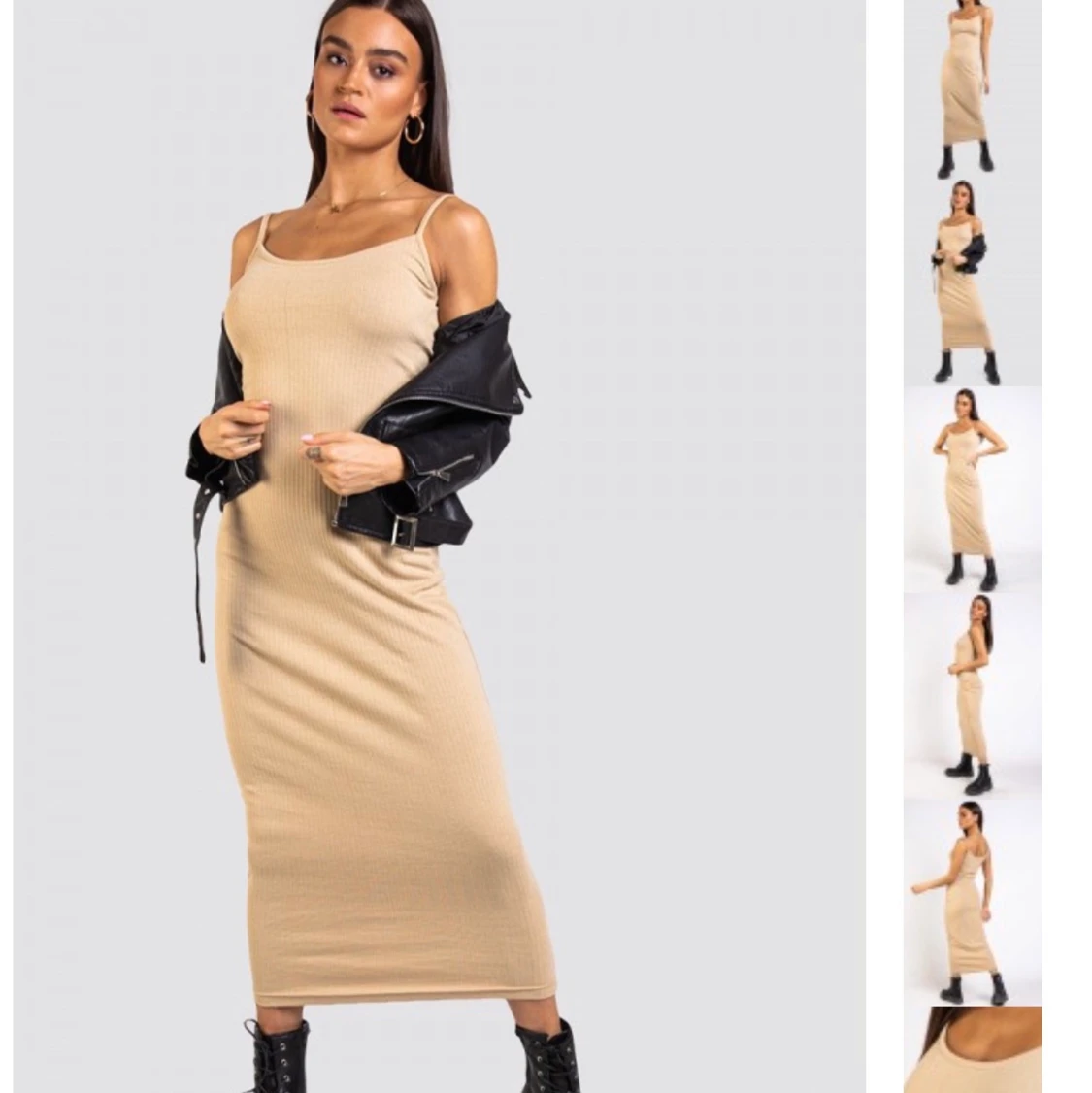 Beige tyg klänning 💕