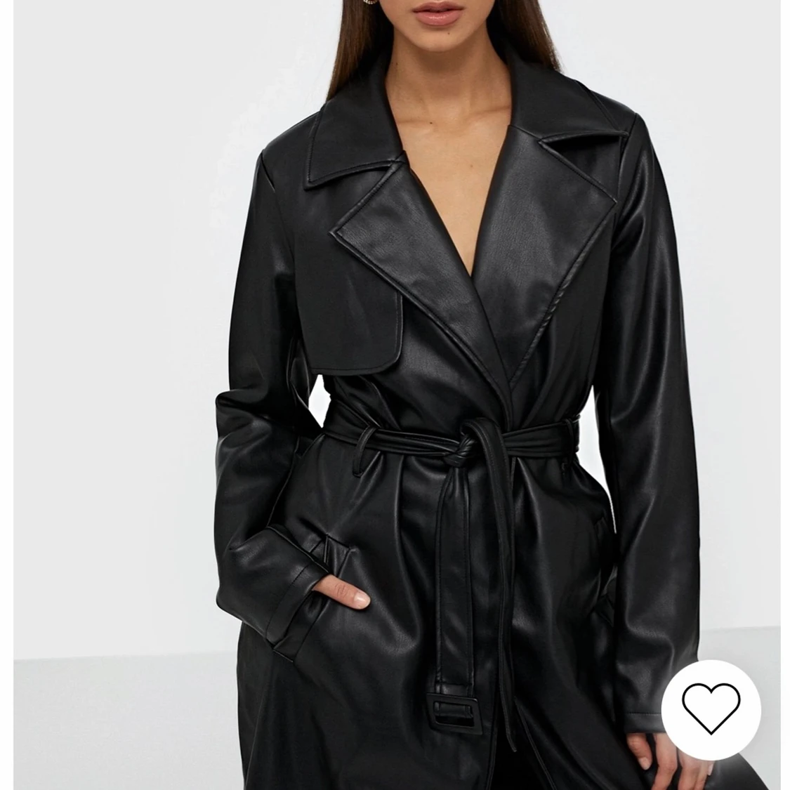 Faux läder kappa Strl. Small  - 90