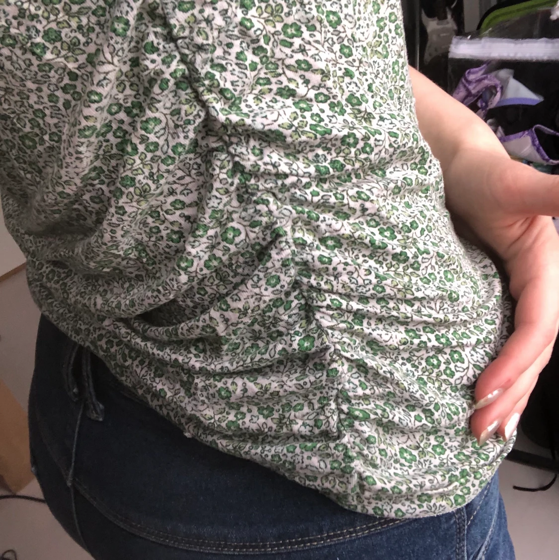 Blommigt linne  - 91