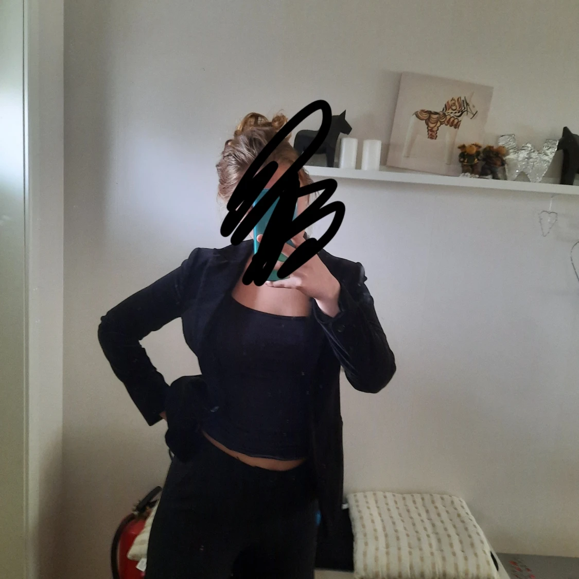 Vintage kavaj i sammet - 90