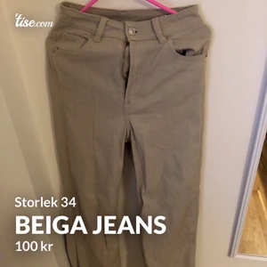 Beiga hm jeans - Snygga jeans ifrån hm som sitter bra