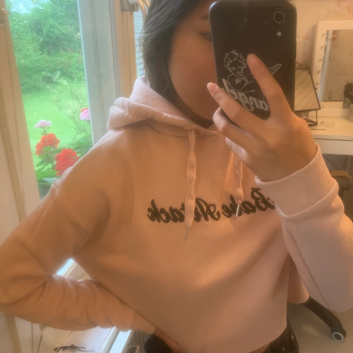 Croppad luvtröja - 90