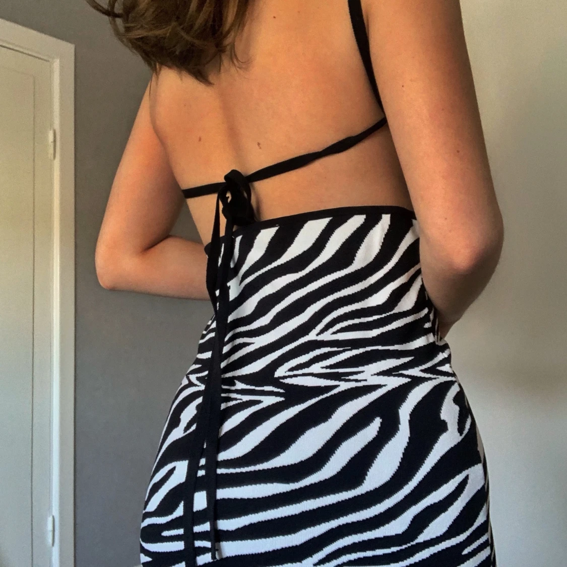 Zara klänning zebra  - 90