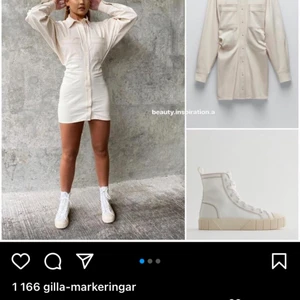Helt ny zara klänning! - Säljer en helt ny zara klänning som jag köpte i vintras, finns inte längre kvar på deras hemsida. I jeans material med knappt framtill, insydd snyggt vid sidan passar en storlek S. ALDRIG använd, bara provad