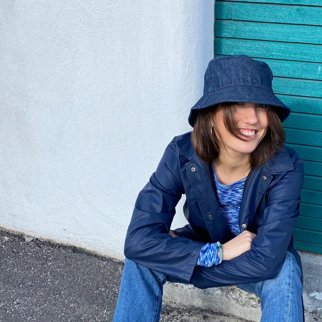 Rains regnjakke i blå - 91