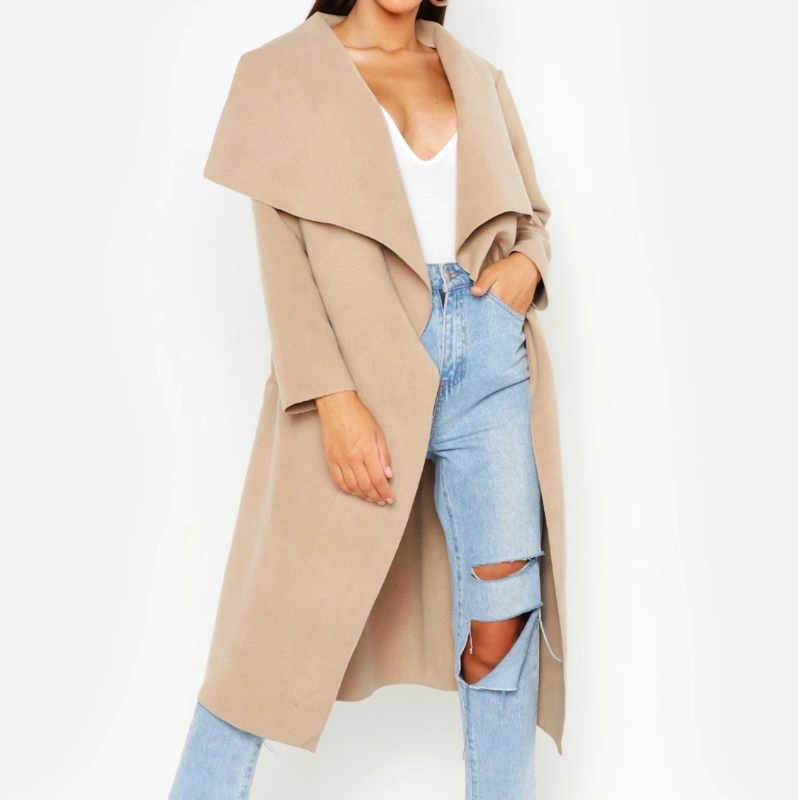Beige kappa från boohoo