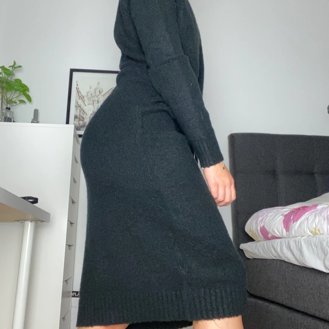 Stickad klänning - 90