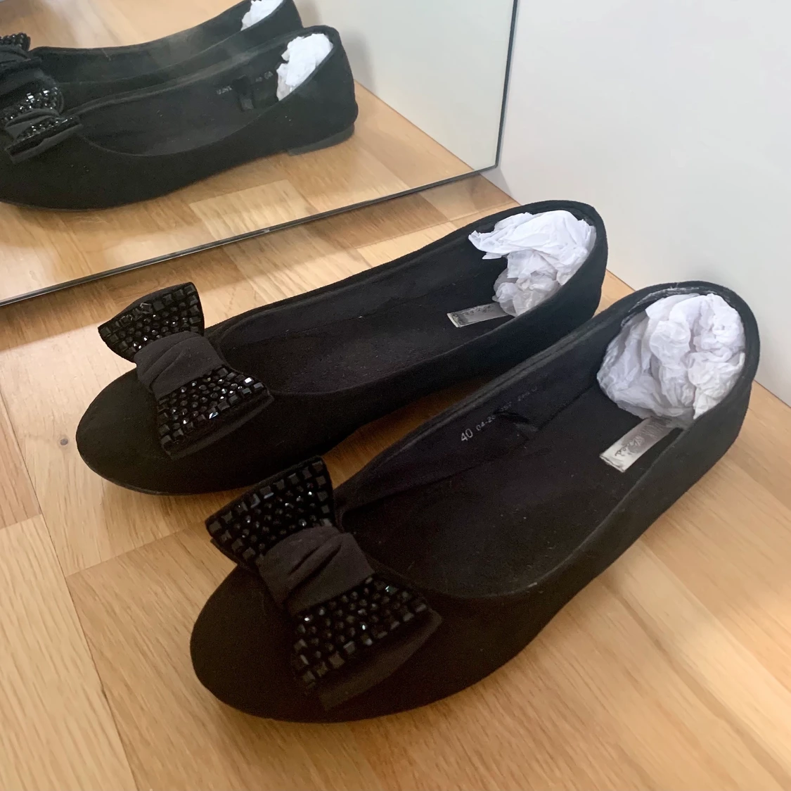 Svarta ballerinaskor/ nyskick/ storlek 40 - 90