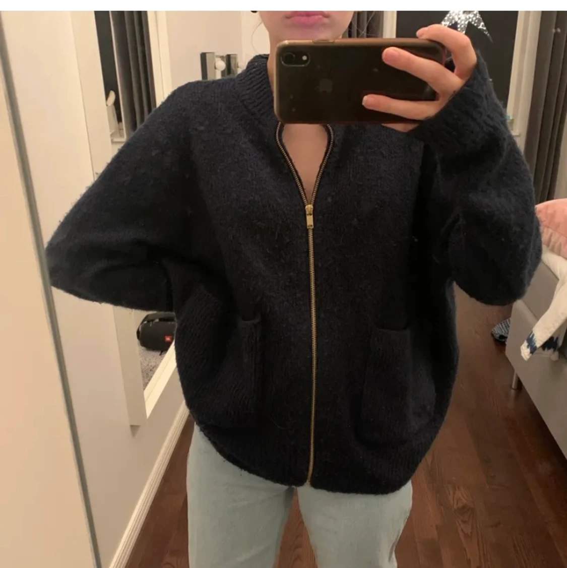 Mysig kofta! Med guld dragkedja  - 91