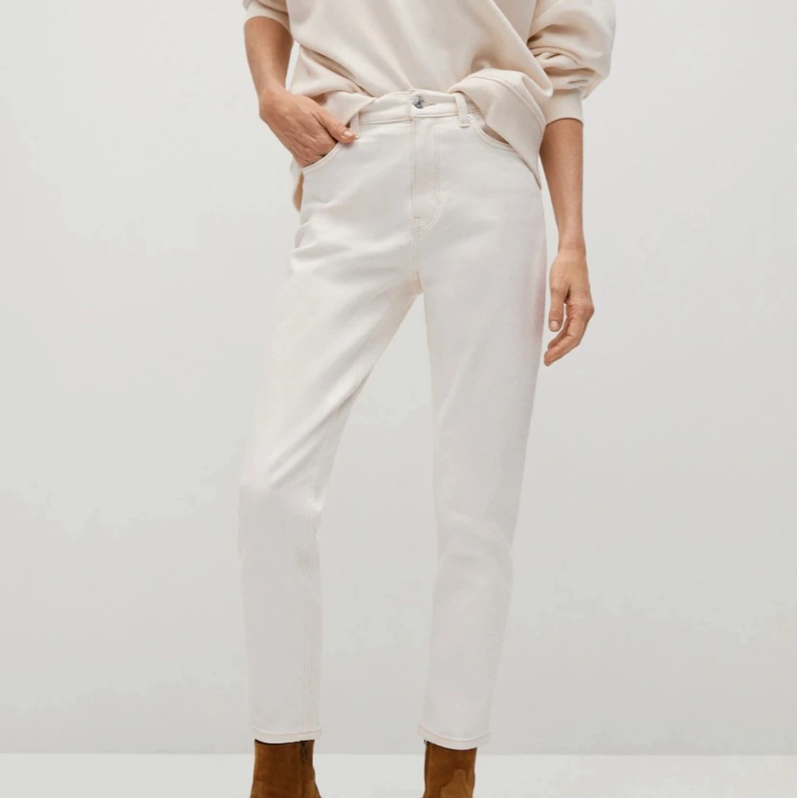 Vita/beige mom jeans