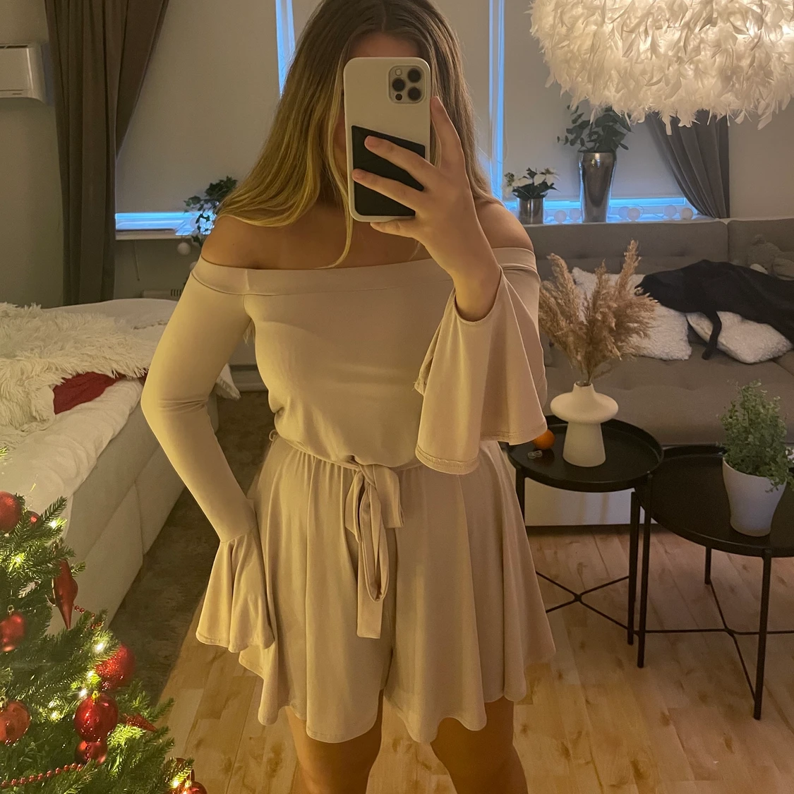 Off shoulder playsuit