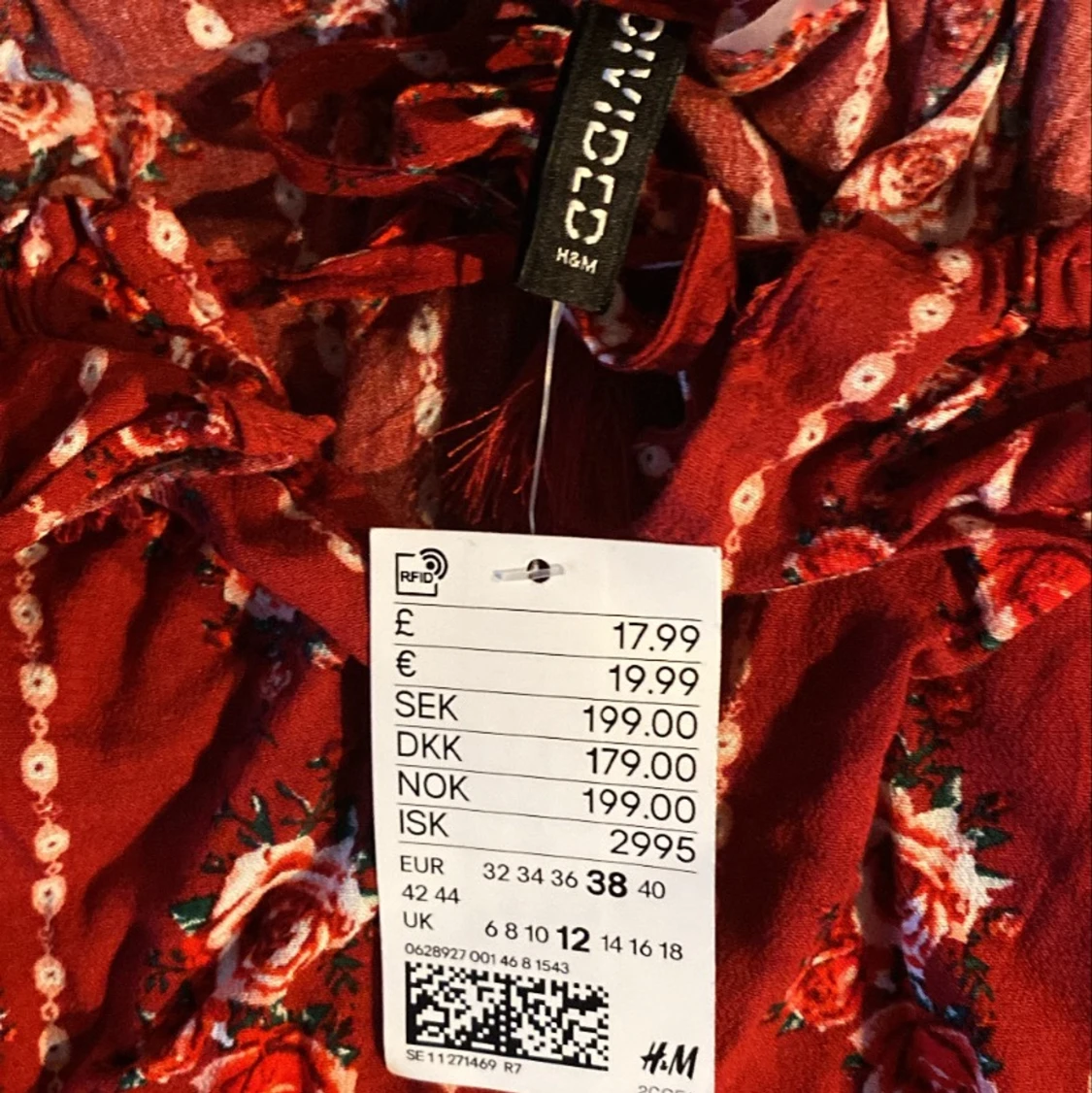 HM blommig off-shoulder topp - 91