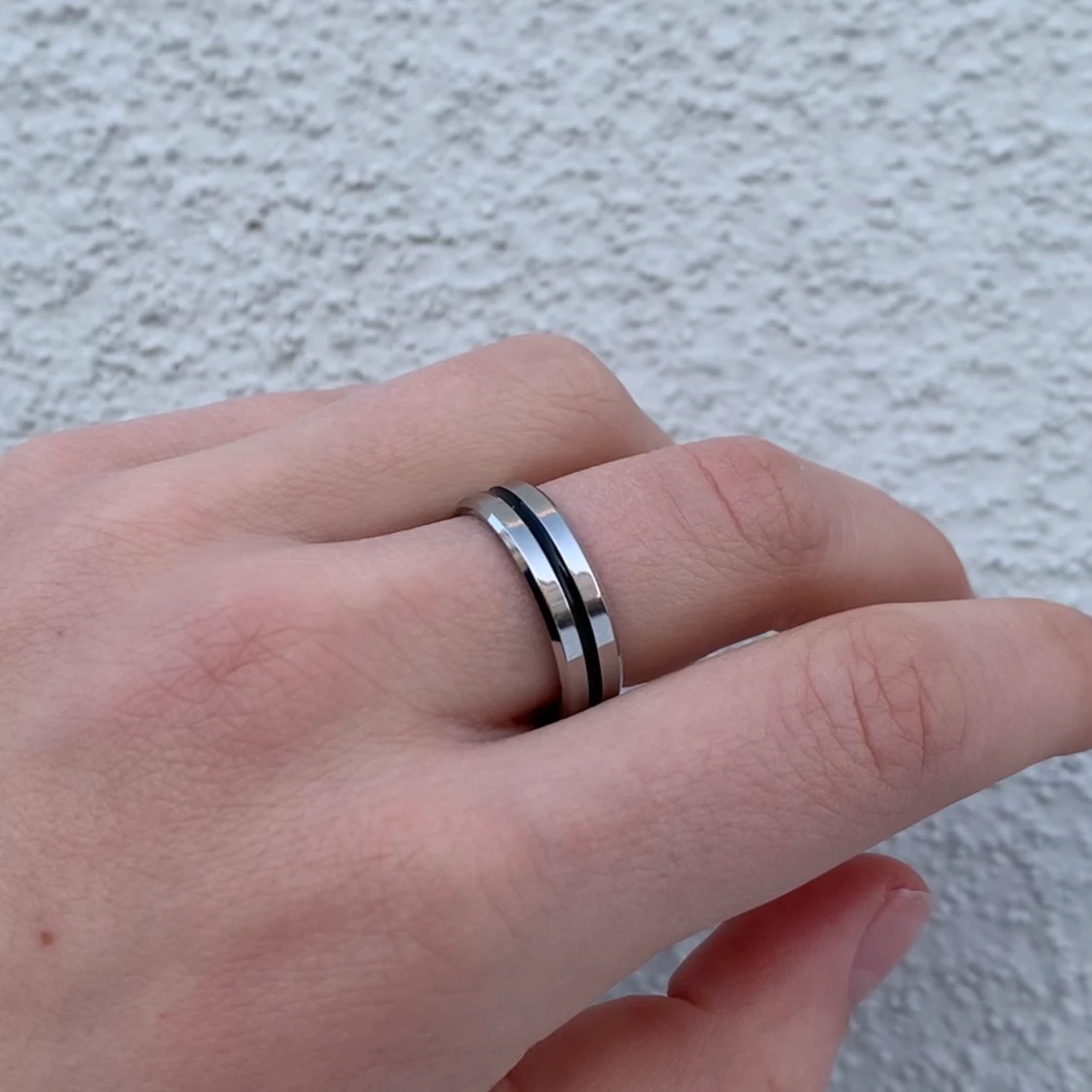 Ring herr rostfritt stål 