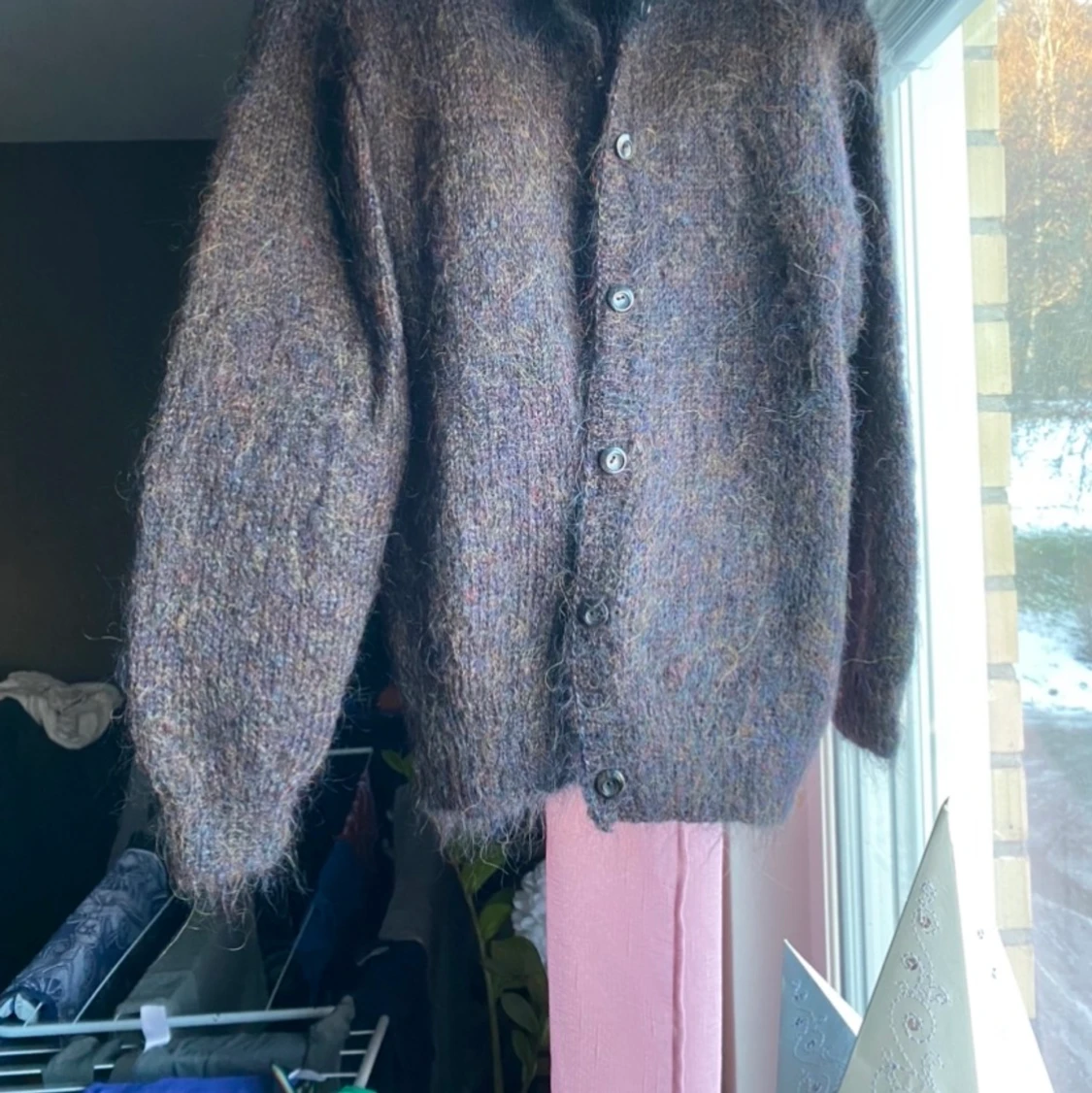 Mohair stickad tröja 