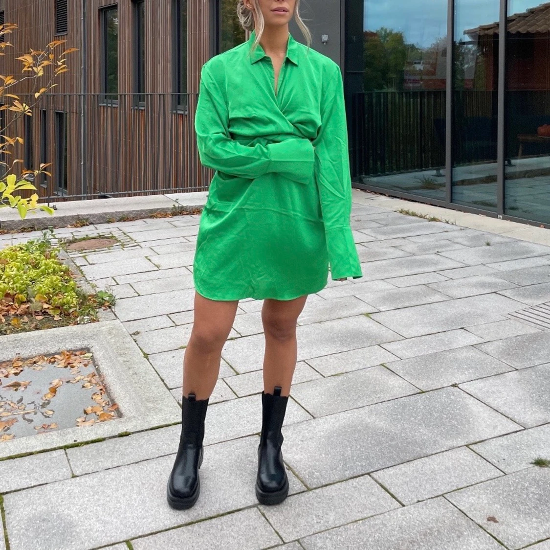 Svarta boots - platåboots strl 38/39 - 90