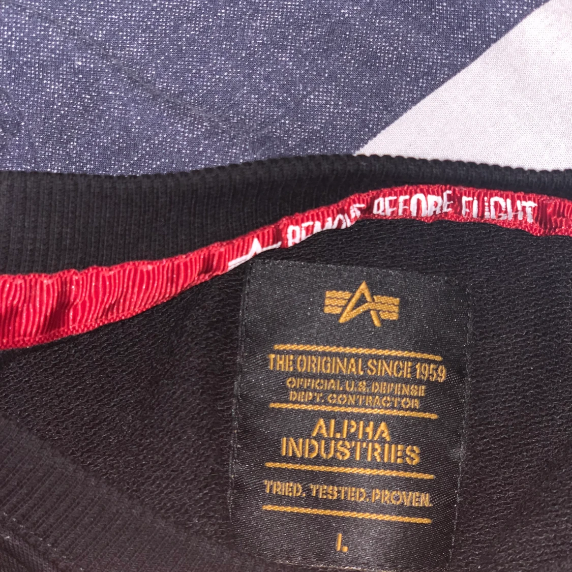 Alpha industries tröja stl L  - 91