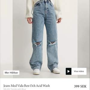 Jätte fina jeans från Na-kd som inte kommer till användning och pven aldrig använda