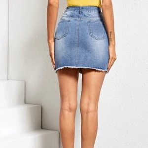 Jeans kjol från shein i strl S - Super fin jeans kjol från shein som endast är testad! Passar både S och M