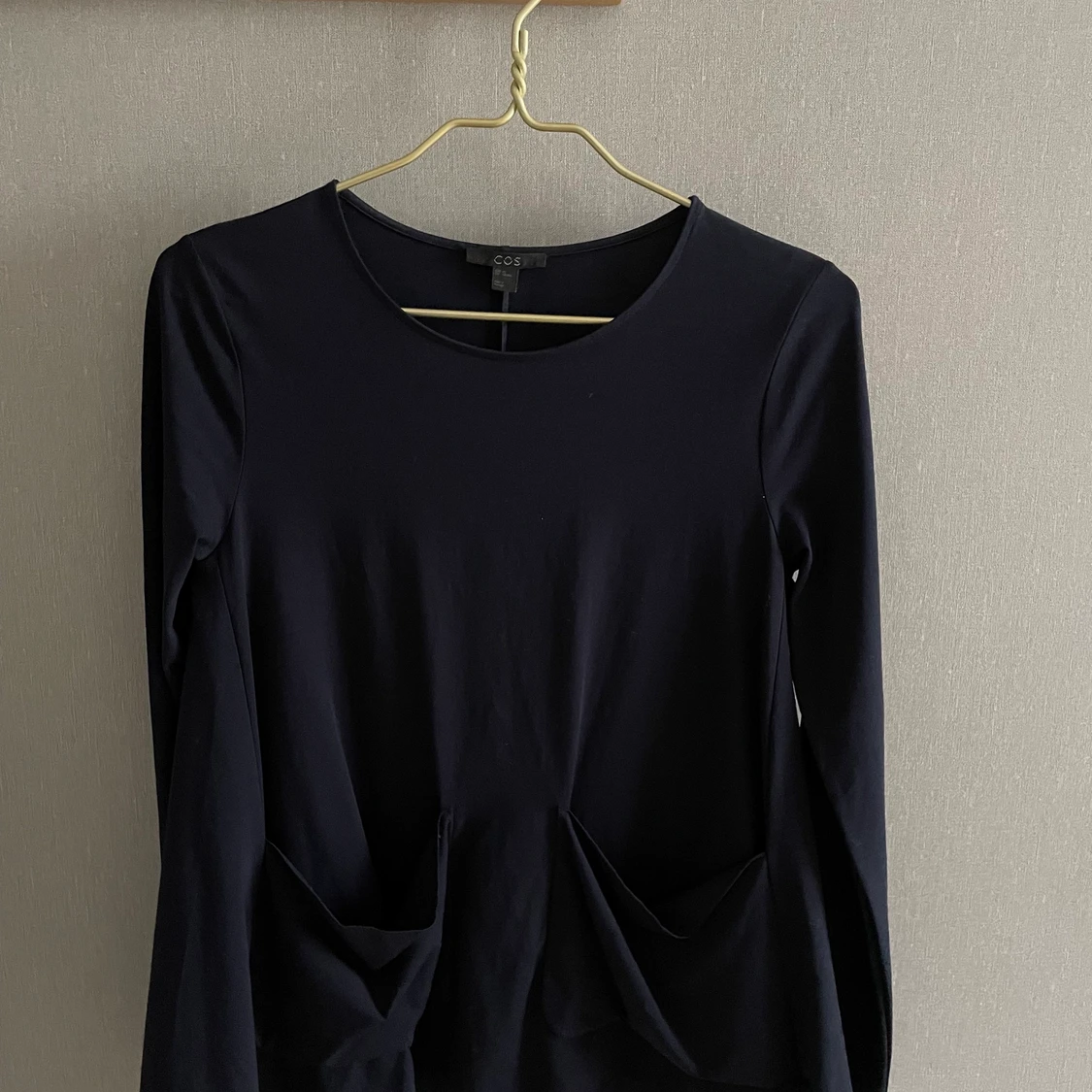 Långärmad tröja med fickor - 90