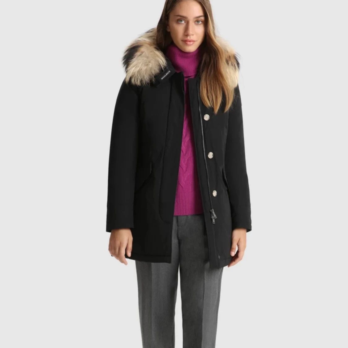 Woolrich luxury arctic parka Large svart - 90