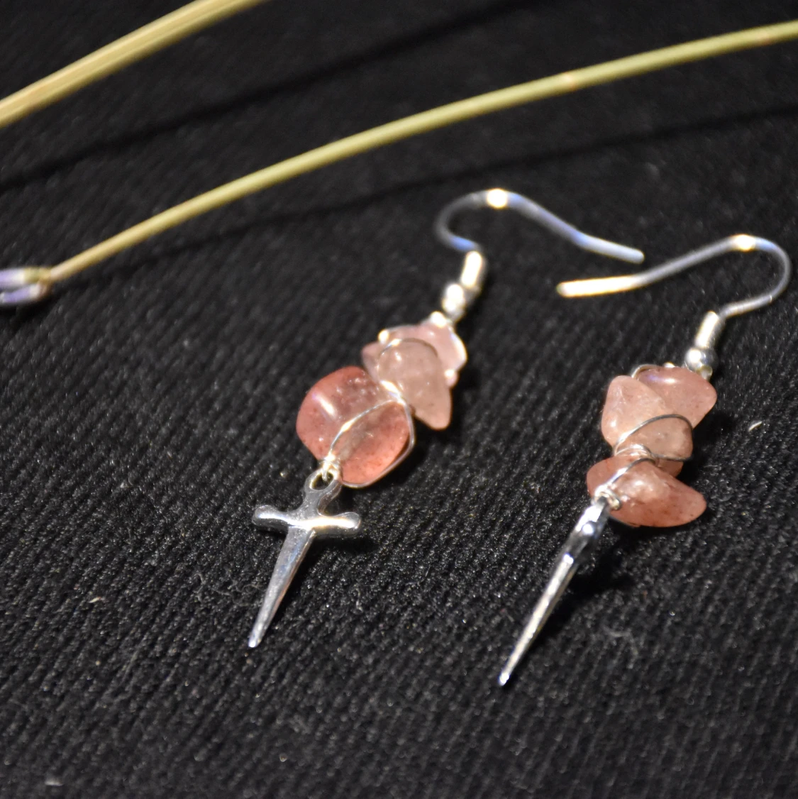 Örhänge dolk kristaller  