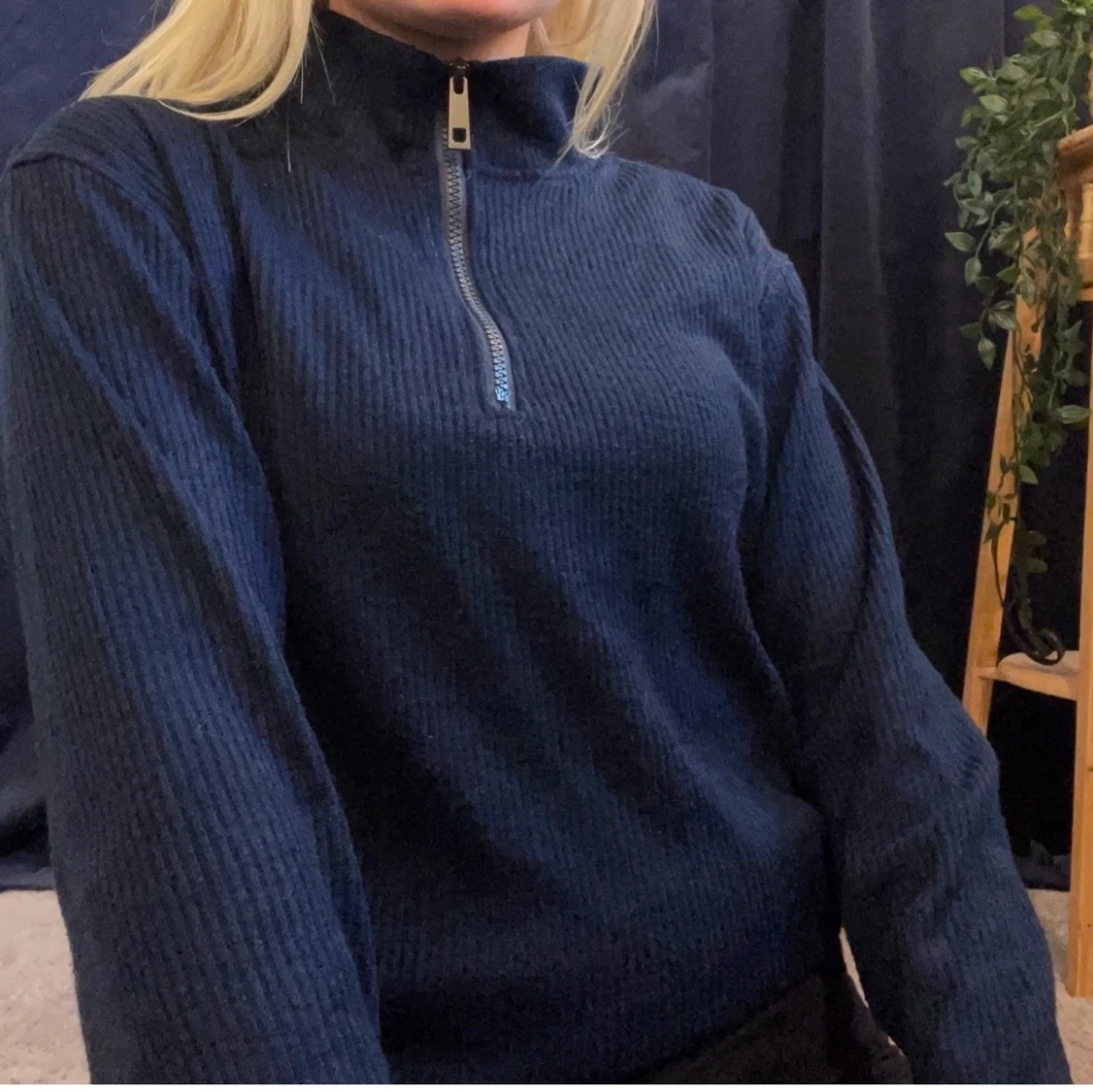 Half Zip Tröja S/M  - 90