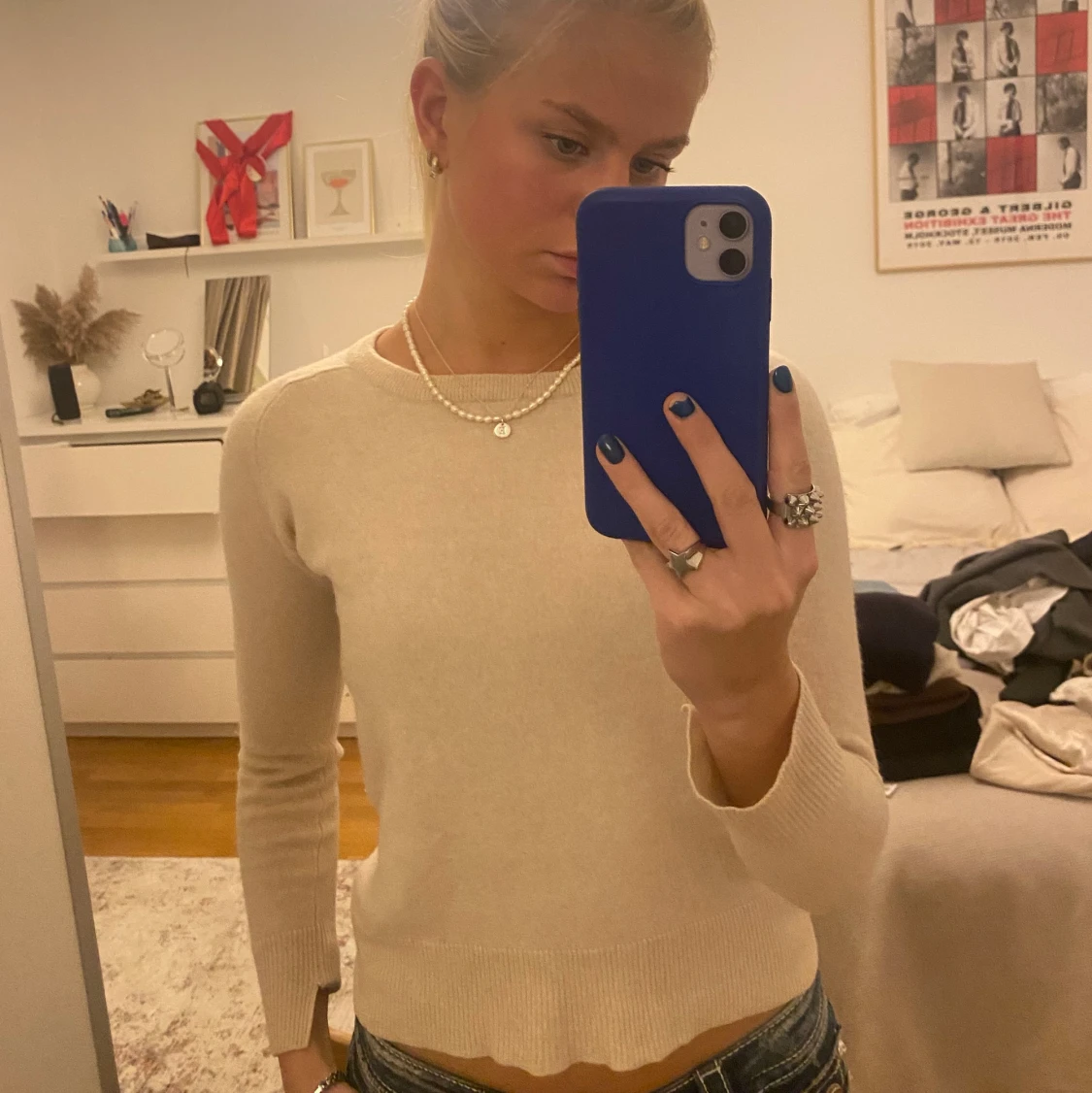 Stickad långärmad från Soft Goat!  - 91