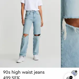 90’s high waist jeans från Gina tricot som tyvärr är alldeles för stora på mig, aldrig använda💕