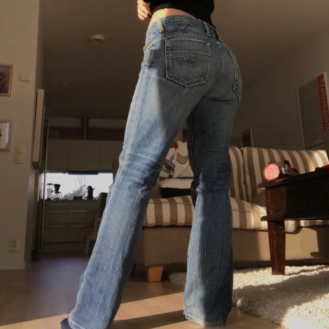 Y2K lågmidjade bootcut  - 90