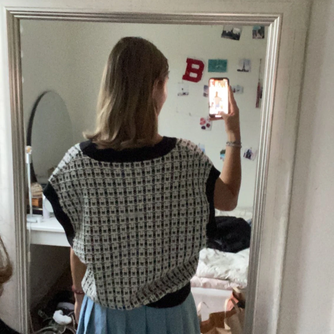 Mönstrad väst  - 90