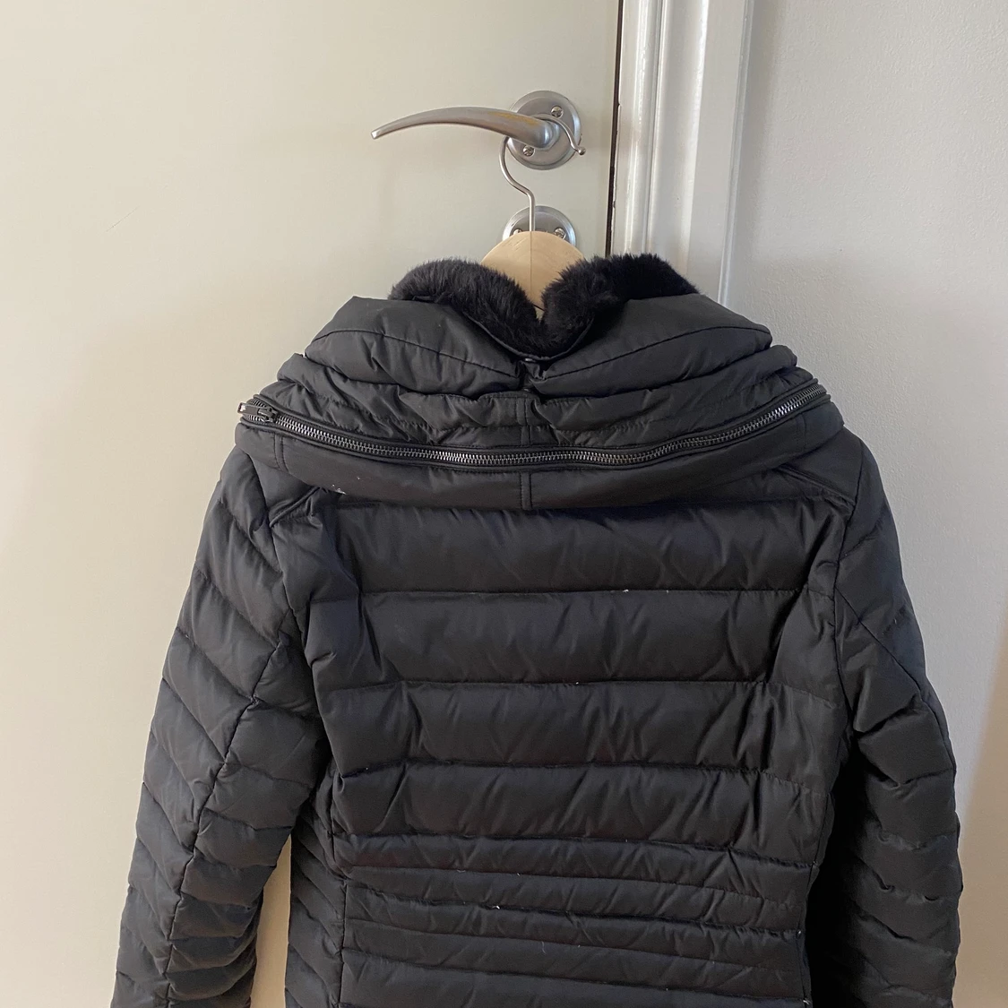 fluffig skön vinterjacka  - 90