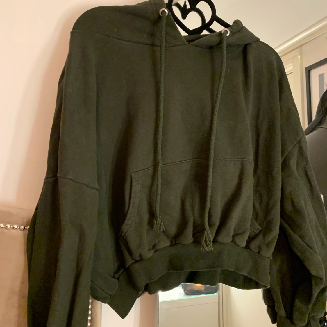 Grön hoodie  - 90