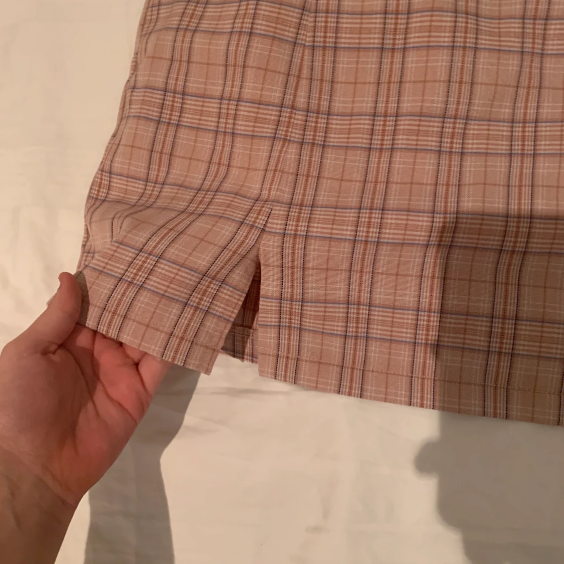 Rosa rutig kjol - 91