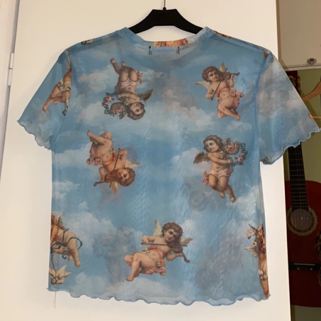 Super söt mesh tröja med änglar