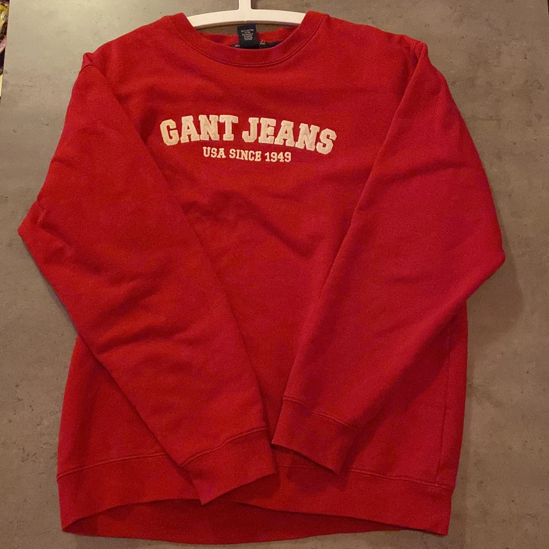 Gant crewneck strlk M röd - 90