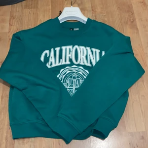 Grön sweatshirt  - En helt ny grön sweatshirt från H&M säljer för 80kr då den är helt ny och bara använd en gång ;)