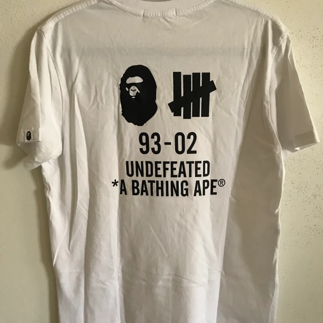 Bape x Undefeated Velcro Logo Tee - 90