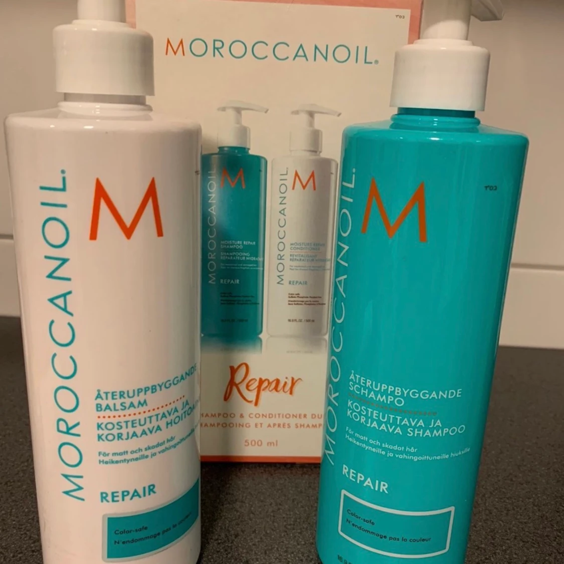 Moroccanoil schamp och balsam