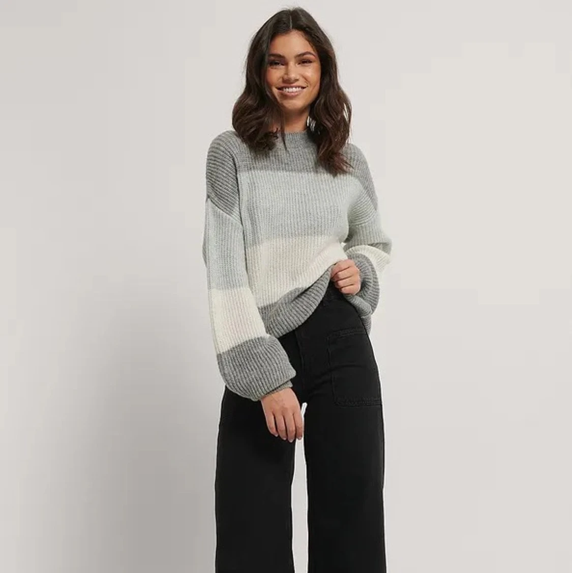 Oversize stickad tröja NAKD - 90