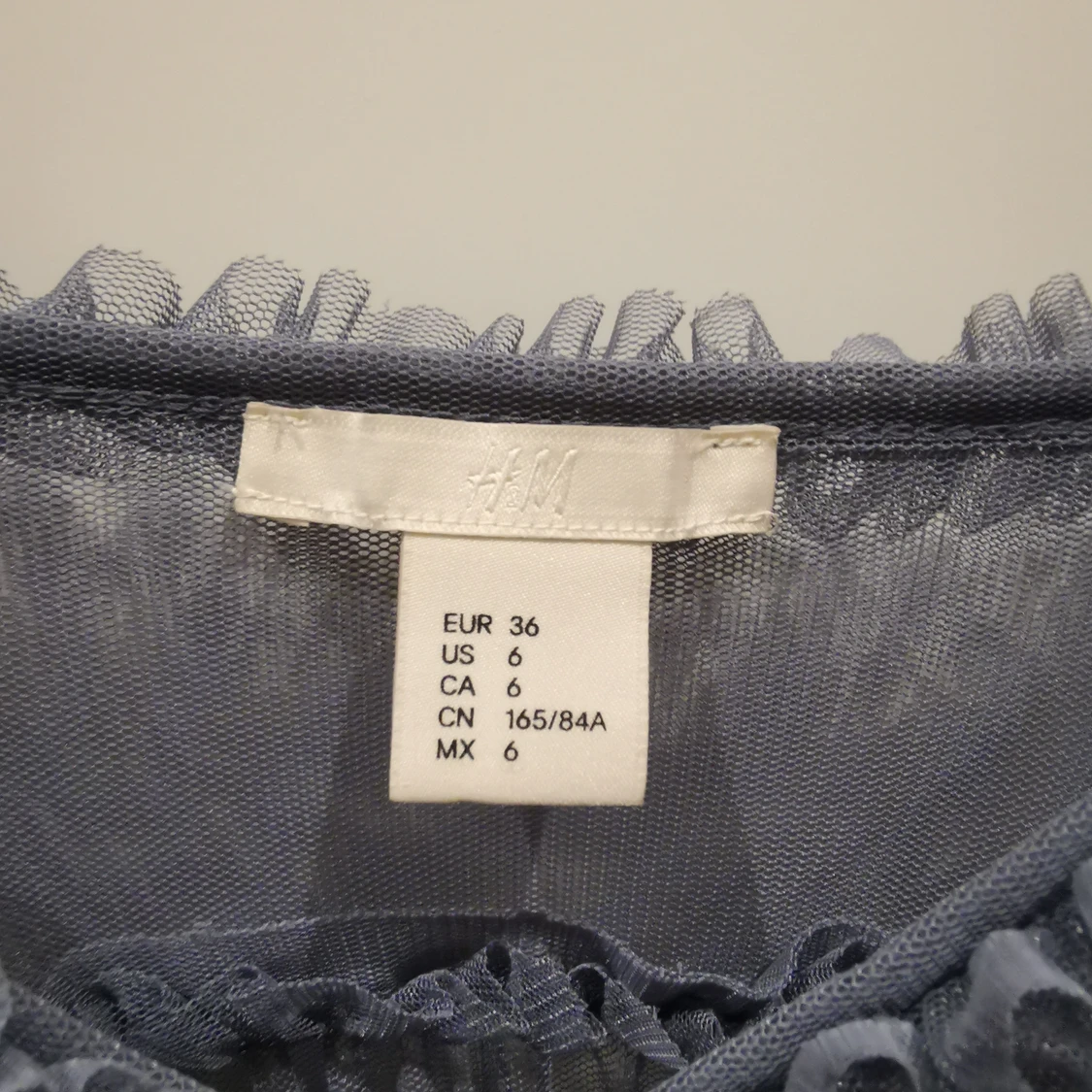 Blå, genomskinlig klänning  - 1