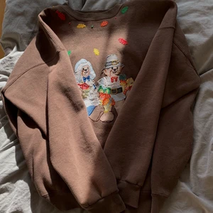 Brun sweatshirt - Jättemysig vintage sweatshirt i väldigt bra skick!!💕💝
