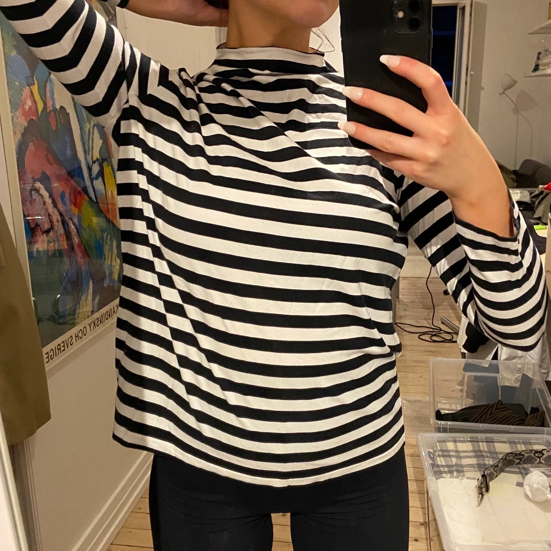 Randig longsleeve - 90